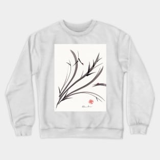 "My Dear Friend"  Original ink and wash ladybug bamboo painting/drawing Crewneck Sweatshirt